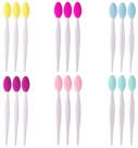 Escova labial esfoliante Doromy Silicone, pacote com 18 para cuidados com os lábios