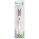 Escova Mamadeira Com Limpador De Bico Cinza 15293 - Buba