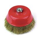 Escova ondulada tipo copo 6 " c/ rosca m14 latonada rocast 319,0011