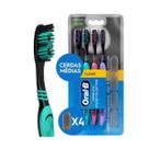 Escova OralB Clean Complete Macia e Suave Com Tampa 4und