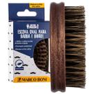 Escova Oval para Barba e Bigode Marco Boni Linha Men Madeira Cerdas Macias (9513)
