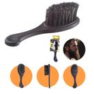 Escova para Barba Bigode Alisadora Barbeiro Salão de Beleza Cerdas Mistas Dompel Profissional Preto
