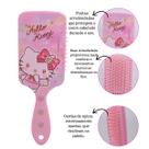 Escova Para Cabelos Raquete Quadrada Hello Kitty Sanrio