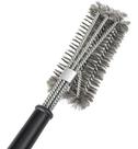 Escova Para Limpeza De Grelha BBQ Grill Brush Em Aço Inoxidável Super Resistente Cabo Longo