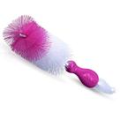 Escova para mamadeira e bico Nuby 2 em 1 rosa