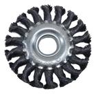Escova Para Remocao Circular Aco Torcida 100mm Furo 22mm