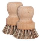 Escova para vasos REDECKER Natural Fiber Bristle Beechwood, conjunto de 2