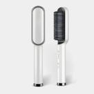 Escova Pente Alisadora de cabelo Profissional Bivolt 34w - 5 Níveis de ajuste - Branco