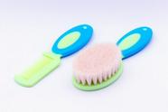 Escova Pente De Cabelo Bebês Cerdas Naturais Verde - Ibimboo Escova Pente De Cabelo Bebês Cerdas Naturais Verde - Ibimboo