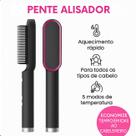 Escova Pente Secadora 3 Em 1 Modela e Alisa