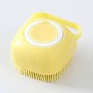 Escova Pente Silicone Dispenser Shampoo Pet Banho Tosa Cães Gatos Cachorros Pets
