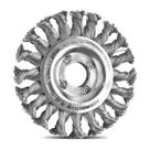 Escova Pequi de Aço Temperado Circular Trançado 115x13mm