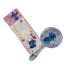 Escova Redonda Stitch + Colar Personalizado Infantil Sortido