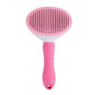 Escova Removedora Automática de Pelos para Pets Rosa