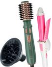 Escova Rotativa Britania Profissional 1300w Ions Tourmaline Secadora Alisadora Ar Quente Frio Verde v01 Difusor De Cachos Modelador Bbg Bivolt