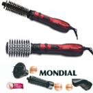 Escova Rotativa Elétrica de cabelo ceramic íon Turbo 1200W kit 4 em1 com Difusor e modelador ER-09 127V