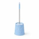 Escova Sanitária Bege com Suporte de Metal para Vaso Sanitário