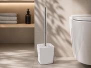 Escova Sanitária Branca com Suporte para Banheiro e Lavabo Escova Sanitária Branca com Suporte para Banheiro e Lavabo