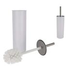 Escova sanitaria branca inox higienizacao limpeza vaso sanitario privada suporte luxo Escova sanitaria branca inox higienizacao limpeza vaso sanitario privada suporte luxo