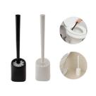 Escova Sanitária Clink Com Suporte Plástico Banheiro Higiene Limpeza Portátil Design Compacto
