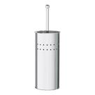 Escova Sanitária Com Suporte Aço Inox Limpeza Vaso Banheiro 30 cm