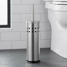 Escova Sanitária Com Suporte Inox Mimo Style Prata Para Vaso Sanitário