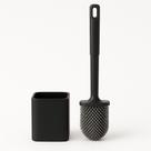 Escova Sanitária De Silicone Para Limpar Privada Com Suporte Adesiva Sujeiras Decoração elegante
