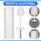 Escova Sanitária Inox Banheiro Limpesa Vaso Com Suporte Escova Sanitária Inox Banheiro Limpesa Vaso Com Suporte