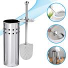 Escova Sanitária Inox com Suporte Design Elegante para Banheiros Sofisticados