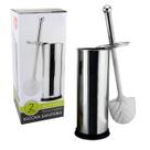 Escova Sanitária Inox Suporte Limpeza Vaso Premium