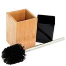 Escova Sanitária Para Banheiro Com Suporte Em Bambu - Mimo Escova Sanitária Para Banheiro Com Suporte Em Bambu - Mimo