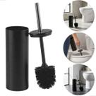 Escova Sanitária Powermaid Preta Fosca Cabo Inox, Base Higiênica e Design Premium Escova Sanitária Powermaid Preta Fosca Cabo Inox, Base Higiênica e Design Premium