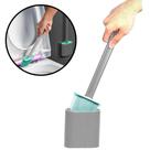Escova Sanitária Quadrada De Silicone Com Adesivo Para Parede