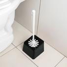 Escova Sanitaria Slim 36cm Com Suporte Cabo Ergonomico e Cerdas Resistente Luxo