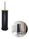 Escova Sanitária Styllus Suporte Inox Banheiro Tampa Bambu