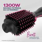 Escova Secadora Britânia 4 Em 1 1300w Preto e Rosa Bivolt