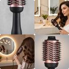 Escova Secadora Cabelo Profissional 1300W Bivolt Iônica Modeladora Alisadora Cabelos Todos Tipos Brilho AntiFrizz Salão