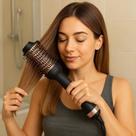 Escova Secadora Cabelo Profissional Bivolt Alisadora Modeladora Volume Quente Secagem Ondular