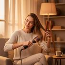 Escova Secadora de Cabelo Profissional Bivolt 1300W Cerâmica Ion Tourmaline 2 em 1