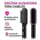 Escova Secadora Elétrica 3 Em 1 Preto Bivolt