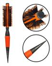 Escova Thermal Ceramic Cerdas Javali Nylon Profissional 46mm Laranja