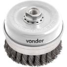 Escova Tipo Copo 4" Torcida, em aço Carbono, Industrial, Vonder OstenVonder