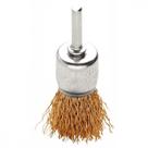 Escova tipo pincel arame ondulado com haste 5/8x1/4''