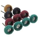 Escova Tipo Scotch Brite P/ Micro Retifica Dremel -10 Pçs