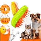 Escova Vapor Tira Pelo Pet Recarregável Usb Higiene Cão Gato