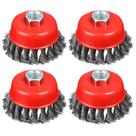Escova Wire Wheel Cup Shitime 4 para rebarbadora de 4 polegadas