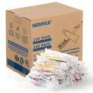 Escovas de dentes descartáveis com pasta de dente, 100 pacotes Homvle