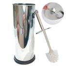 Escovinha Luxo Banheiro Inox Aço Higiene Sanitária