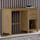 Escrivaninha 110cm 2 Gavetas Home Office Lázio Freijó F07 - Mpozenato