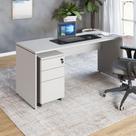 Escrivaninha 180cm x 70cm Pé Painel Gaveteiro 3 Gavetas F5